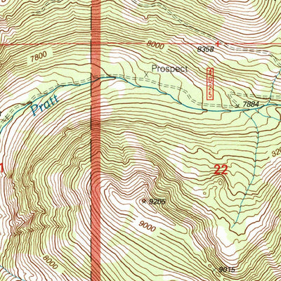 United States Geological Survey Goldstone Pass, MT-ID (1997, 24000-Scale) digital map
