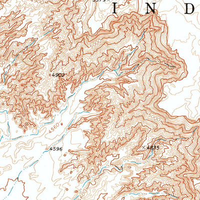 United States Geological Survey Goldtooth, AZ (1969, 24000-Scale) digital map