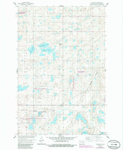 United States Geological Survey Goldwin, ND (1958, 24000-Scale) digital map
