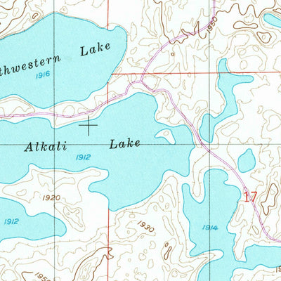 United States Geological Survey Goldwin, ND (1958, 24000-Scale) digital map