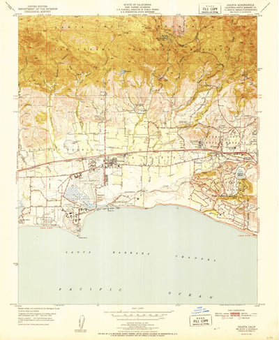 United States Geological Survey Goleta, CA (1951, 24000-Scale) digital map