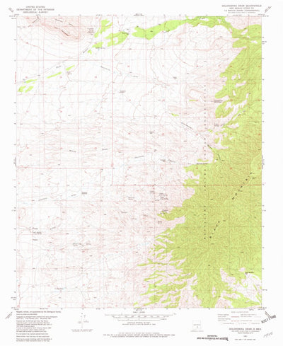 United States Geological Survey Golondrina Draw, NM (1981, 24000-Scale) digital map