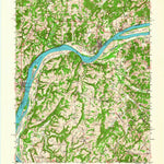 United States Geological Survey Goloonda, IL-KY (1959, 62500-Scale) digital map
