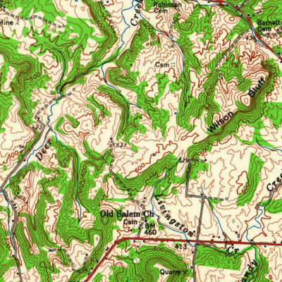 United States Geological Survey Goloonda, IL-KY (1959, 62500-Scale) digital map