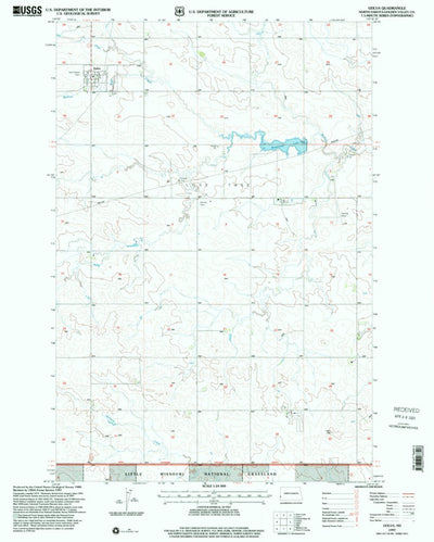 United States Geological Survey Golva, ND (1997, 24000-Scale) digital map
