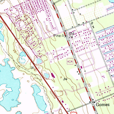 United States Geological Survey Gomez, FL (1948, 24000-Scale) digital map
