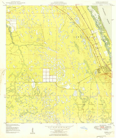 United States Geological Survey Gomez, FL (1949, 24000-Scale) digital map