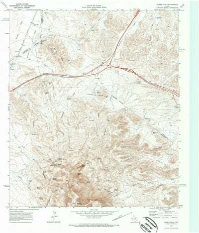 United States Geological Survey Gomez Peak, TX (1970, 24000-Scale) digital map