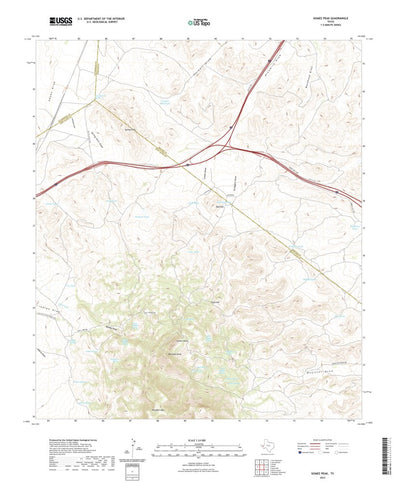 United States Geological Survey Gomez Peak, TX (2022, 24000-Scale) digital map