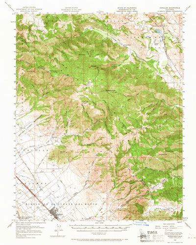 United States Geological Survey Gonzales, CA (1957, 62500-Scale) digital map