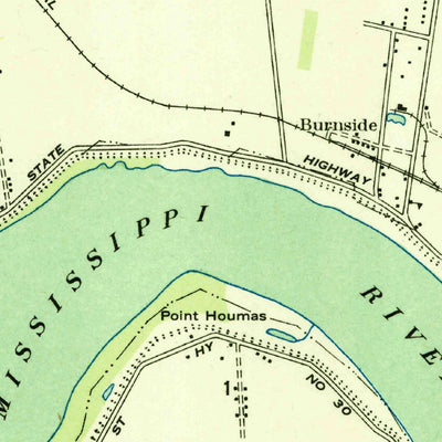 United States Geological Survey Gonzales, LA (1935, 31680-Scale) digital map