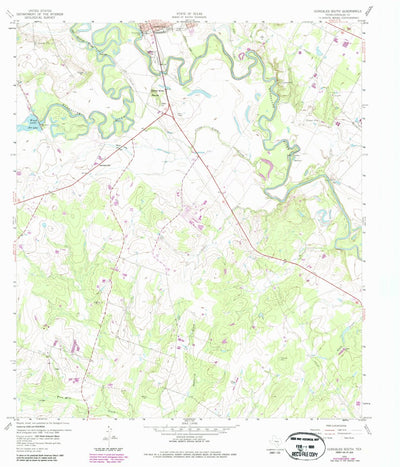 United States Geological Survey Gonzales South, TX (1959, 24000-Scale) digital map