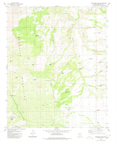 United States Geological Survey Gonzales Wash, AZ (1980, 24000-Scale) digital map