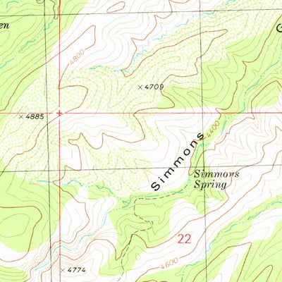 United States Geological Survey Gonzales Wash, AZ (1980, 24000-Scale) digital map