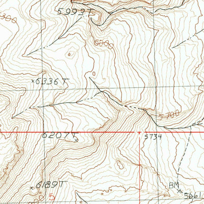 United States Geological Survey Gooch Lake, NV (1990, 24000-Scale) digital map