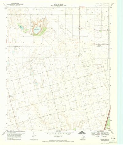 United States Geological Survey Gooch Lake, TX (1969, 24000-Scale) digital map