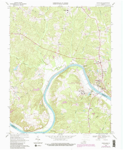 United States Geological Survey Goochland, VA (1968, 24000-Scale) digital map