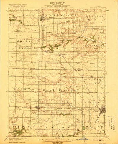 United States Geological Survey Good Hope, IL (1918, 62500-Scale) digital map