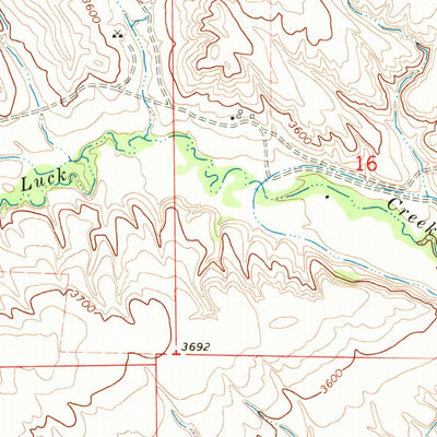United States Geological Survey Good Luck Creek, MT (1967, 24000-Scale) digital map
