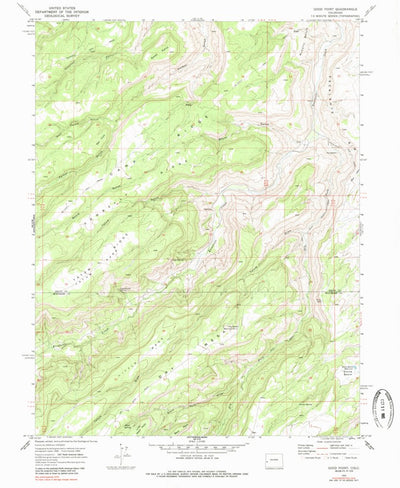United States Geological Survey Good Point, CO (1969, 24000-Scale) digital map
