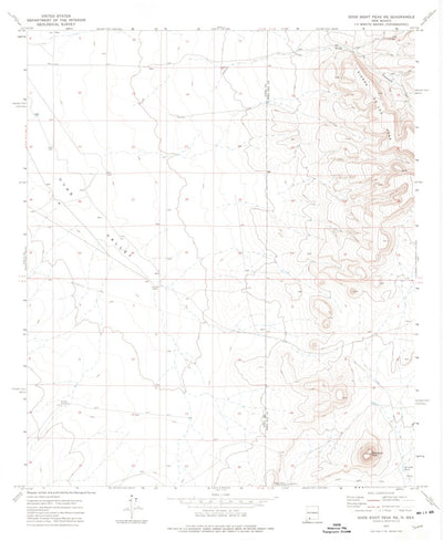 United States Geological Survey Good Sight Peak NE, NM (1972, 24000-Scale) digital map