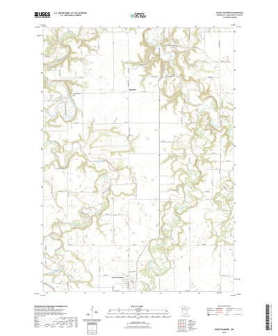United States Geological Survey Good Thunder, MN (2022, 24000-Scale) digital map