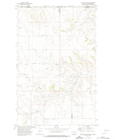 United States Geological Survey Goodale Coulee, MT (1973, 24000-Scale) digital map