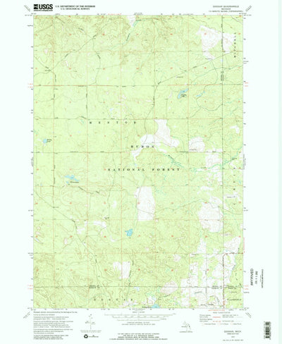 United States Geological Survey Goodar, MI (1972, 24000-Scale) digital map