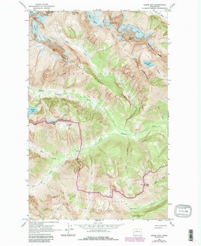 United States Geological Survey Goode Mountain, WA (1963, 24000-Scale) digital map