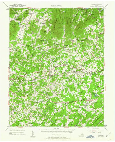 United States Geological Survey Goode, VA (1950, 62500-Scale) digital map