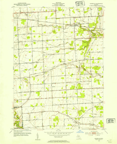 United States Geological Survey Goodells, MI (1952, 24000-Scale) digital map