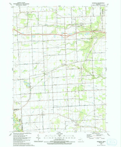 United States Geological Survey Goodells, MI (1991, 24000-Scale) digital map