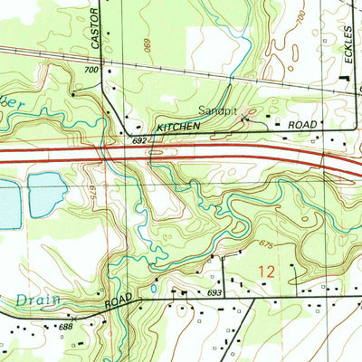 United States Geological Survey Goodells, MI (1991, 24000-Scale) digital map