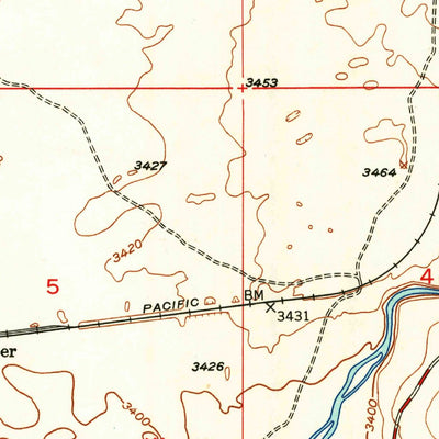 United States Geological Survey Gooding Butte, ID (1949, 24000-Scale) digital map