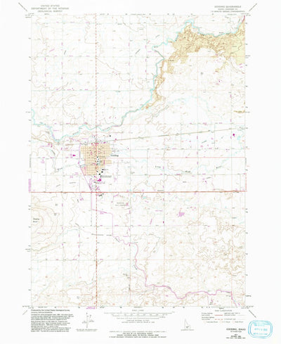 United States Geological Survey Gooding, ID (1971, 24000-Scale) digital map
