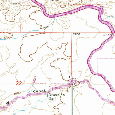 United States Geological Survey Gooding SE, ID (1971, 24000-Scale) digital map