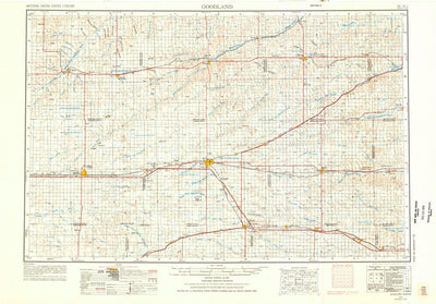 United States Geological Survey Goodland, KS (1954, 250000-Scale) digital map