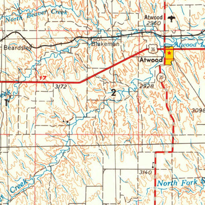United States Geological Survey Goodland, KS (1954, 250000-Scale) digital map