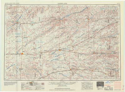 United States Geological Survey Goodland, KS (1957, 250000-Scale) digital map
