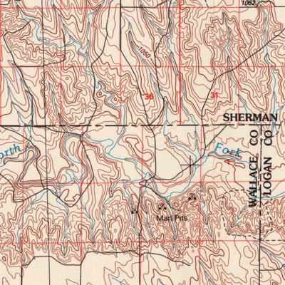 United States Geological Survey Goodland, KS (1985, 100000-Scale) digital map