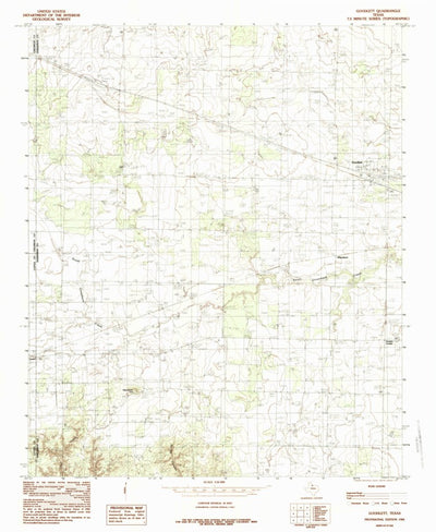 United States Geological Survey Goodlett, TX (1984, 24000-Scale) digital map