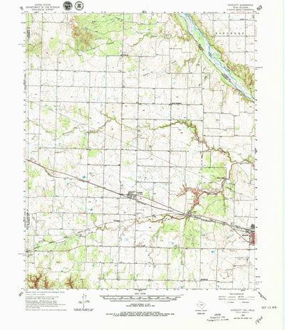 United States Geological Survey Goodlett, TX-OK (1960, 62500-Scale) digital map
