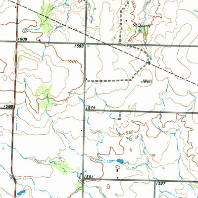 United States Geological Survey Goodlett, TX-OK (1960, 62500-Scale) digital map
