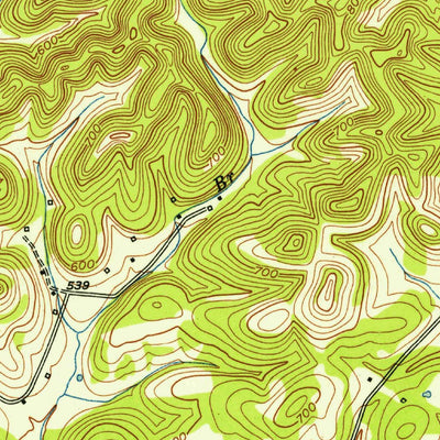 United States Geological Survey Goodlettsville, TN (1952, 24000-Scale) digital map