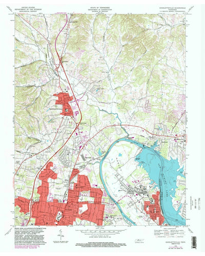 United States Geological Survey Goodlettsville, TN (1968, 24000-Scale) digital map