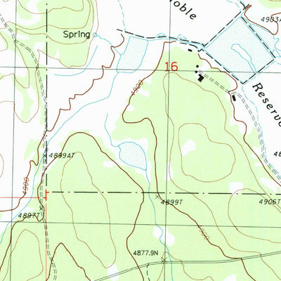 United States Geological Survey Goodlow Mountain, OR (1988, 24000-Scale) digital map