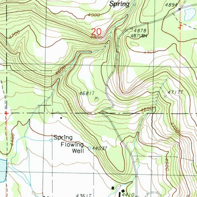 United States Geological Survey Goodlow Mountain, OR (1988, 24000-Scale) digital map