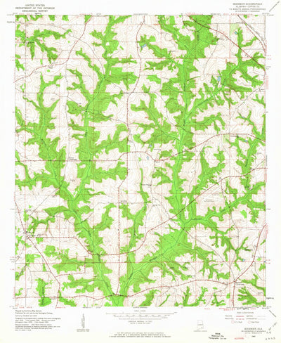 United States Geological Survey Goodman, AL (1960, 24000-Scale) digital map