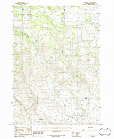 United States Geological Survey Goodman Flat, ID (1986, 24000-Scale) digital map