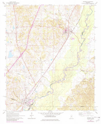 United States Geological Survey Goodman, MS (1964, 24000-Scale) digital map